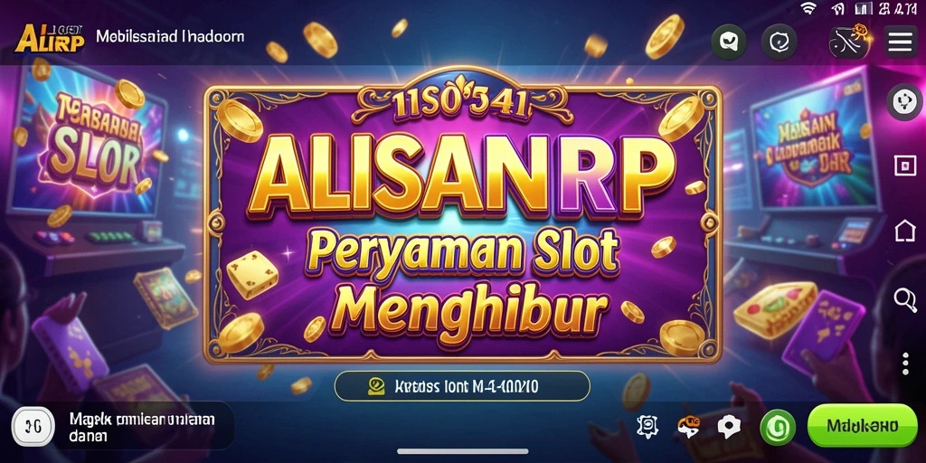 Tampilan gameplay seru dengan berbagai tema slot yang menarik.