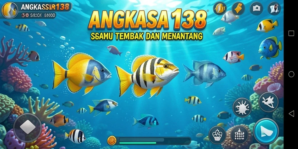 Gameplay seru saat menembak ikan di ANGKASA138.