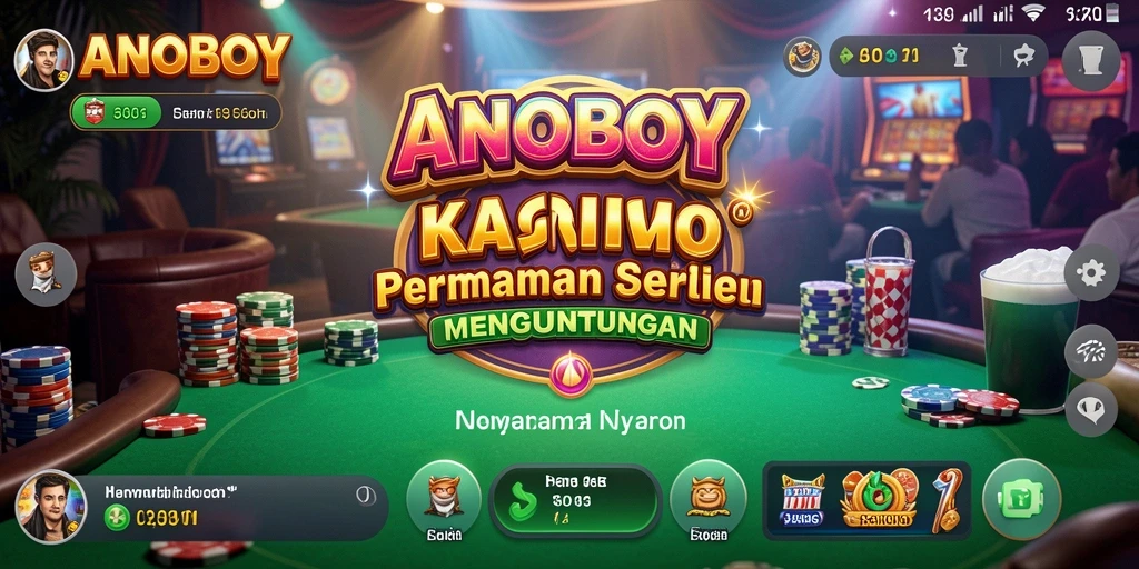 Gameplay ANOBOY yang penuh aksi dan seru di kasino.