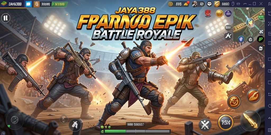 Gameplay seru di JAYA388 dengan aksi Battle Royale yang mendebarkan.