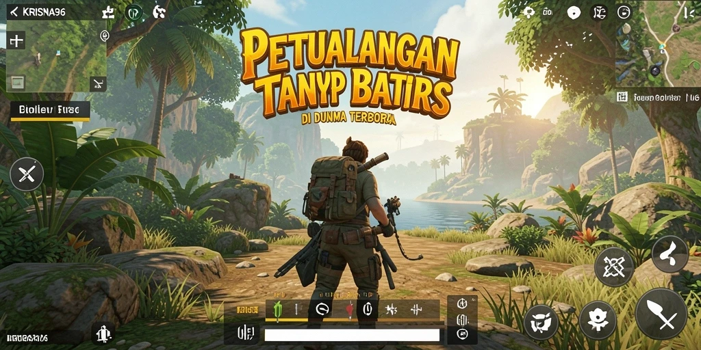 Tampilan gameplay seru di dunia terbuka KRISNA96.