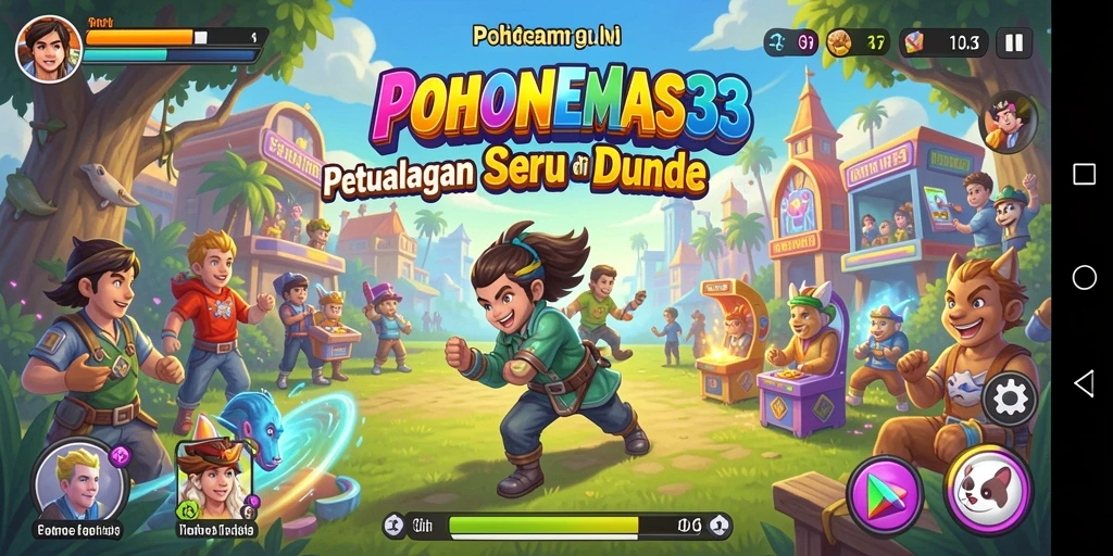 Tampilan gameplay seru dari POHONEMAS33 dalam aksi Arcade.