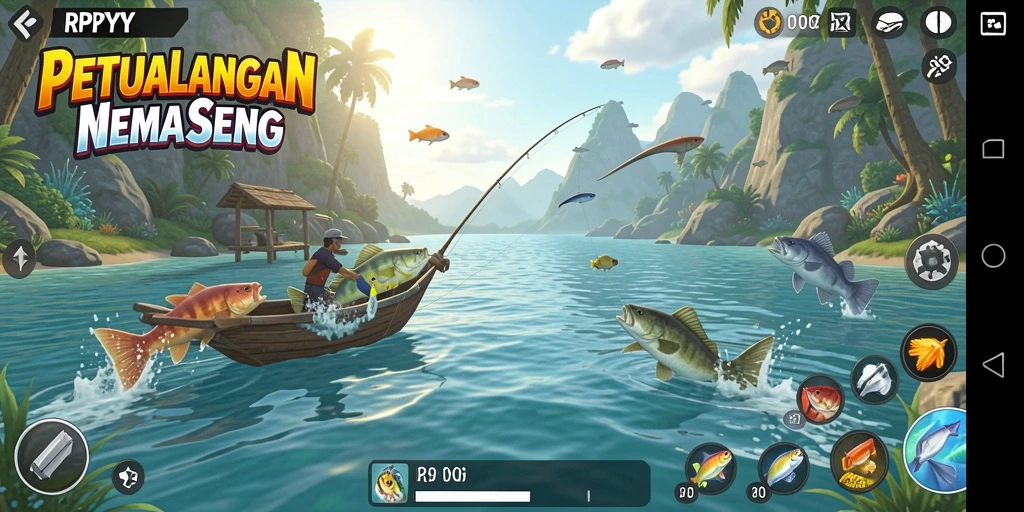 Screenshot utama RPYYY dengan pengalaman memancing yang seru.