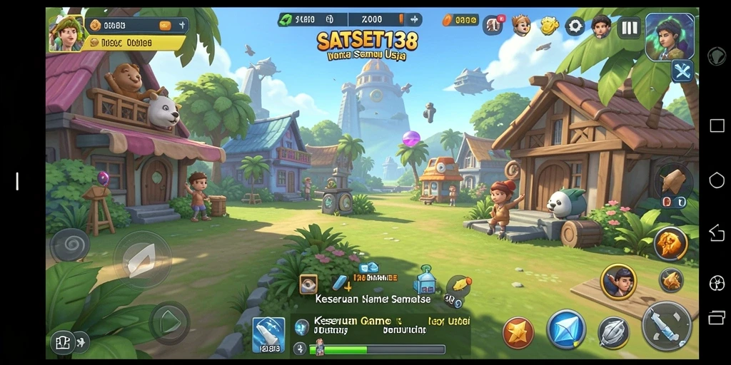 Tampilan gameplay SATSET138 yang menarik dan penuh warna.